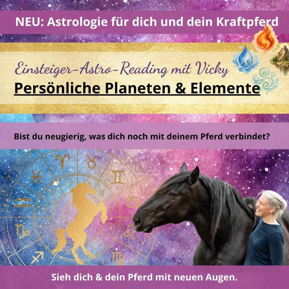 Astro-Einsteiger-Reading: Persönliche Planeten und die Elemente * Pilot-Preis