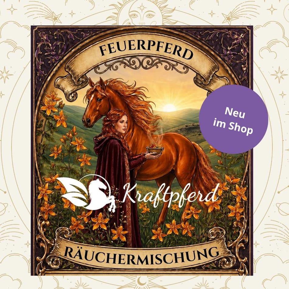 Räuchermischung "Feuerpferd" - 20 g in Schmuckdose